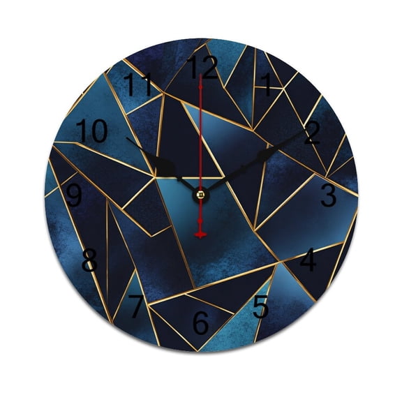 Modern Geometric Time Decorative Wall Clocks Round Large Wall Watch Bedroom Home Decor 10in