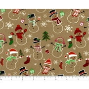 Merry Christmas Basics Gingerbread Fabric