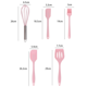 thumbnail image 2 of Juego de cocina, juego de utensilios de cocina de silicona, rosa, 2 of 5