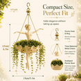 thumbnail image 5 of Ballet Dancer Hanging Planter Decorative Hanging Flower Pot for Indoor Outdoor Garden, Cute Hanging Planter for Succulents Spider Plant, Whimsical Ballerina Plant Holder, Dance Teacher Gift (6.7in), 5 of 9