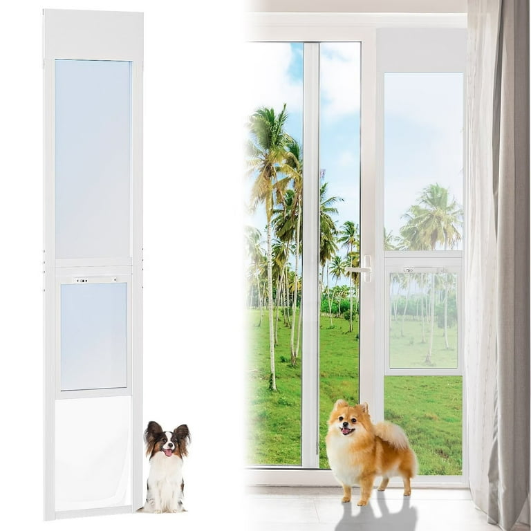 NAIZEA Dog Door for Sliding Glass Door, Adjustable Height