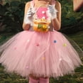 thumbnail image 4 of HAWEE Easter Rabbit Dress for Girls Pink Sleeveless Bunny Tutu Tulle Dress Rabbit Costume 5 PCS Kids Birthday Fancy Dress Up, 4 of 4