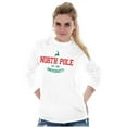 thumbnail image 3 of Christmas North Pole University Long Sleeve TShirt Men Women Brisco Brands S, 3 of 6
