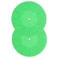 thumbnail image 1 of Raindrops 2Pcs Green Silicone Vinyl Recorder Mat Anti Static Record Player Protective Pad for Home Use, 1 of 8