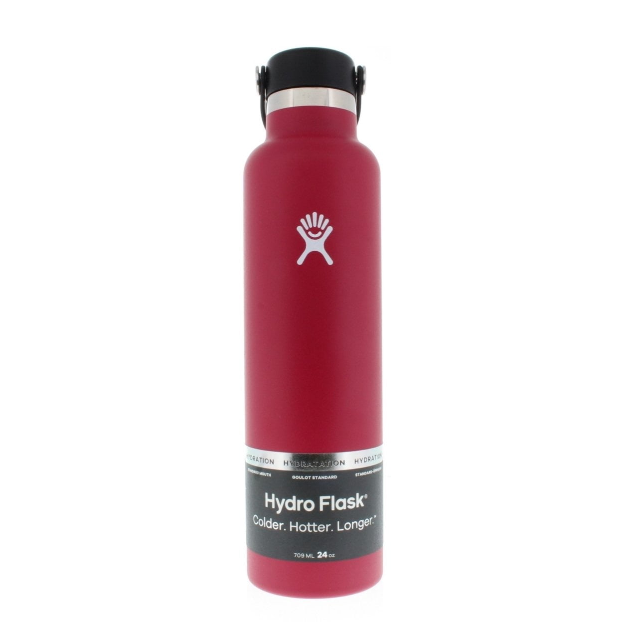 Hydro Flask Standard Mouth Water Bottle Black 24oz