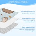 thumbnail image 4 of Otters in Water Leaves Ironing Mat Blanket Portable Travel Ironing Pad Heat Resistant Pad 47.2" x 27.6”, 4 of 6
