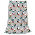 thumbnail image 2 of Balery Skiing penguin Manta de Felpa Suave y Acogedora – Cobija de Franela Aterciopelada para Cama, Lavable y Cálida para Sofá, Mascotas, Transpirable-50"x40", 2 of 7
