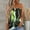 Green, variant on Aofany Women Casual Print Sleeveless Tube Top T-Shirt Blouse Tops White M