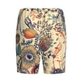 thumbnail image 5 of Fotbe Floral With Birds And Fantasy Flowers Pajama Shorts for Men, Men's Pajama Bottoms, Sleepwear,Short Pajama Pants-, 5 of 9