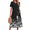 Black-Floral, variant on Pleated Summer Dresses for Women Short Sleeve A Line Midi Dress Flowy Floral Sundress Casual Dress with Pockets