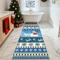 thumbnail image 2 of Hasoo Christmas Snowflake Home Decor Area Rug Washable 2' x 6' Modern Indoor Rug for Living Room Dining Room, Blue, 2 of 5