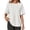 White, variant on Short Sleeve Women Solid Casual Loose Side Split Shirt Tops