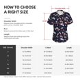 thumbnail image 4 of Xecao Retro Rabbit Flower for Women's V-Neck T-Shirts-Elegant Half-Sleeve Tops Perfect for Summer-Large, 4 of 5