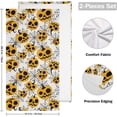 thumbnail image 2 of Dreamtimes Halloween Pumpkins Web Hand Towels 2 PCS, Ultra Soft and Highly Absorbent, Jack O 'Lantern Decorative Fingertip Towel for Home, Bathroom, Kitchen, 28.3"x14.4", 2 of 5