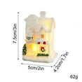 thumbnail image 2 of Resin Snow House under $5! Xqxayjr Christmas Resin Snow House, Glowing Winter Village Desktop Ornament, Miniature Snowy Cabin for Holiday Decor, Christmas Gift for Family and Friends, 2 of 3