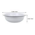thumbnail image 2 of Worgeous Retro Enamel Bowl For Household Use Suitable For Washing Fruits Mixing Ingredients And Serving Meals Large White Enamelware Basin For Kitchen, 2 of 8