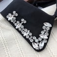 thumbnail image 3 of Cuello Falso Negro Elegante y Desmontable con Piedras de Cristal para Blusas de Mujeres, 3 of 5