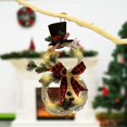 thumbnail image 5 of Decoración navideña Guirnalda de ratán decorativa con LED, forma de muñeco de nieve, guirnalda navideña artificial, decoraciones navideñas para interiores y exteriores, decoración navideña para puert, 5 of 5