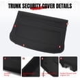 thumbnail image 4 of Ikon Motorsports Non-Retractable Cargo Cover Rear Trunk Privacy Security Shield Luggage Shade For 2020-2025 Mazda CX-30 CX30 DGH96831002, 4 of 9