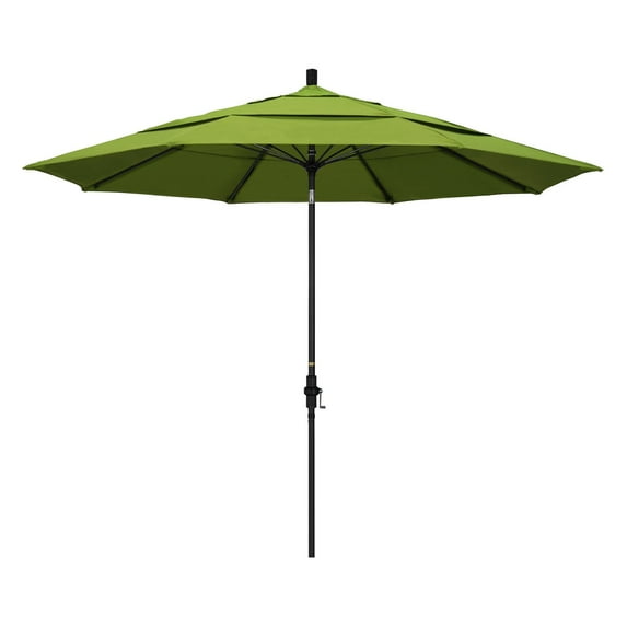 California Umbrella 11 ft. Fiberglass Double Vent Sunbrella Tilt Market Umbrella