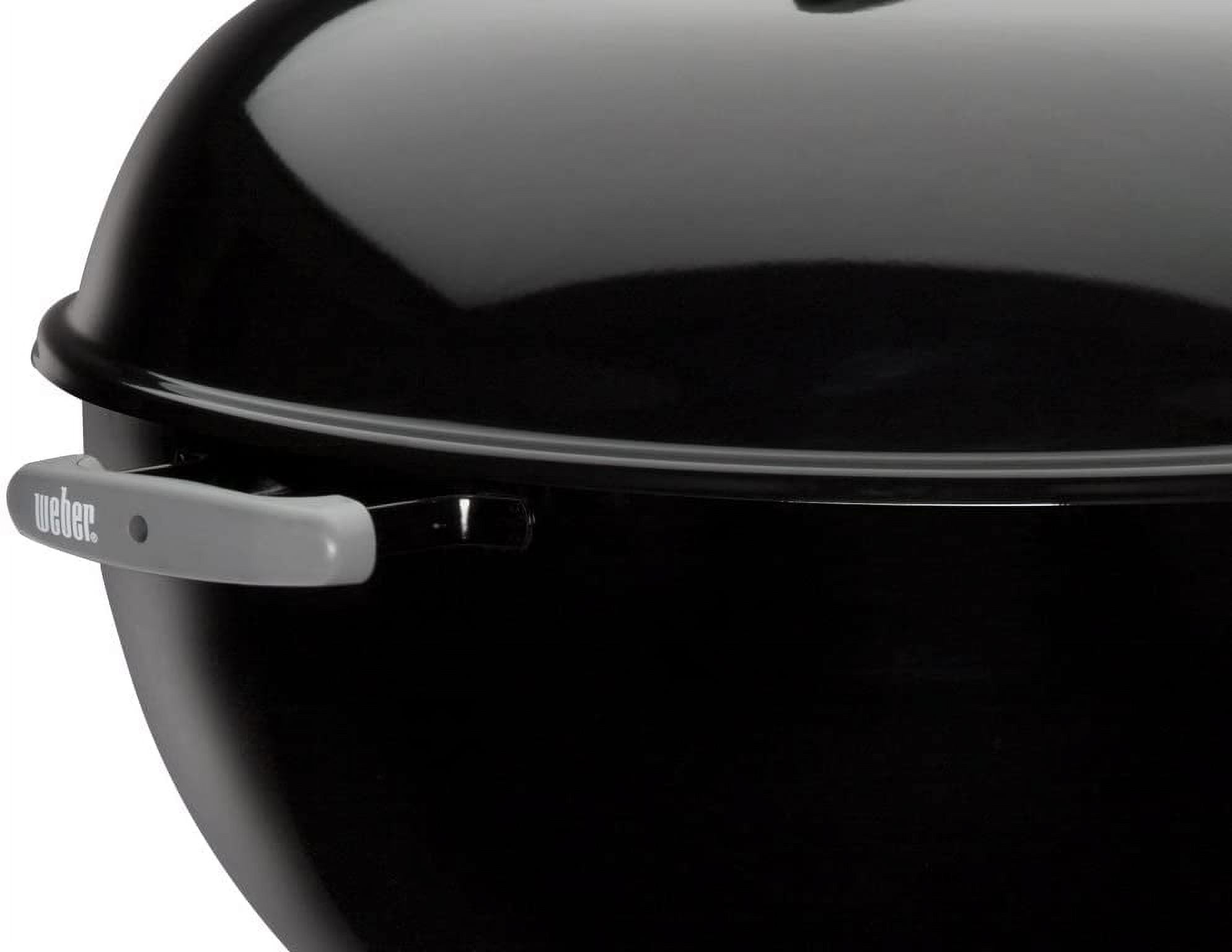 Classic Large Square 22" Charcoal Barbecue Kettle Grill with Wheel Legs