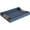 Blue, variant on 2-Piece Modern Decorative Tray Set, Shagreen Leather and Wood Serving Trays with Gold Metal Handles, Luxury Storage Organizer for Coffee Table, Ottoman and Bathroom Vanity