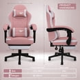 thumbnail image 2 of Auxe Gaxe Gaming Chairs for Adults with Footrest,Ergonomic Fabric PC Gaming Chair,High Back Reclining Computer Desk Chair with Lumbar Support and Headrest, 2 of 9