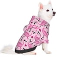 thumbnail image 2 of Haiem Cool Flamingos for Winter Dog Hoodie Sweatshirts with Pockets Warm Dog Clothes for Small Dogs Chihuahua-XX-Large, 2 of 7