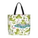 thumbnail image 1 of Balery Cartoon Frogs Bolsa de Mano para Mujeres con Cremallera, Bolsa de Gimnasio con Compartimentos, Bolsa para Laptop, Bolsa para Trabajo, 1 of 7