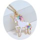 thumbnail image 2 of Collar de unicornio Collar de unicornio arcoíris Colgantes Joyas Para niña Mejor amiga Nieta Navidad Cumpleaños Regalo Aleación Metal, Metal, Aceite de goteo, 2 of 5