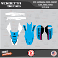 thumbnail image 3 of Kalair GFX Graphics Kit for Husqvarna TX300, FX350, and FX450 (2017-2018) Vendetta Series, 3 of 5