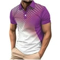 thumbnail image 4 of Ashirexll Mens T-shirts, Big and Tall Shirts for Men, Casual Short Sleeve Shirts Turndown Collar Button Business T-shirts Summer Tops, 4 of 4