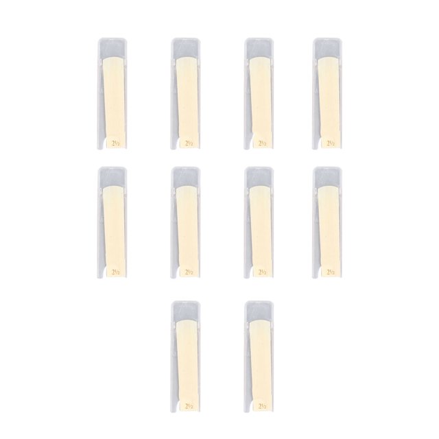 10PCS Saxophone Reeds, Stable Sound High Strength Soprano Sax Traditional Reeds Replacement