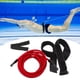 thumbnail image 5 of Correa de entrenamiento para natación en piscina de 4 m, cinturón de resistencia para natación con cintura. Rojo 10mm, 5 of 9