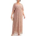 thumbnail image 1 of Vestido fluido de lentejuelas para mujer Nightway rosa 16W, 1 of 1