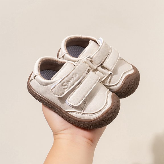 Willtoo Baby Closed Toe Summer Sandals for Boys Girls Soft Faux Leather Non-Slip Breathable Infant Toddler First Walking Shoes 6-24 Months