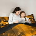 thumbnail image 5 of Homewish Teens Racing Car Bedding Comforter Set, Black Orange Automobile Twin Comforter Sets, Cartoon Sports Theme Reversible Bedding Set, Breathable Home Decor, 2pcs, 5 of 8