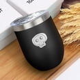 thumbnail image 4 of Skull 12oz Insulated Wine Tumbler with Lid and Straw – Double Wall Vacuum Mug Stainless Steel 304 Interior for Hot & Cold Drinks Coffee, Wine, Cocktails, 4 of 5