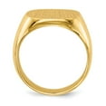 thumbnail image 2 of Real 14kt Yellow Gold 16.0x17.0mm Closed Back Men's Signet Ring Size: 10; for Adults and Teens; for Women and Men, 2 of 5