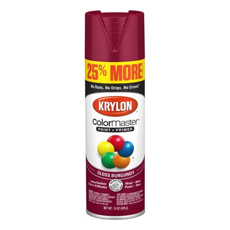 Krylon® ColorMaster Paint + Primer Gloss Burgundy, (Best Primer For Red Paint)