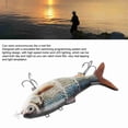 thumbnail image 3 of Señuelo De Natación Robótico, Luz LED Verde, Señuelo De Pesca Eléctrica, Capacidad De Carga De Mordida Fuerte, Motor De Alta Velocidad Para Pesca Nocturna, 3 of 7