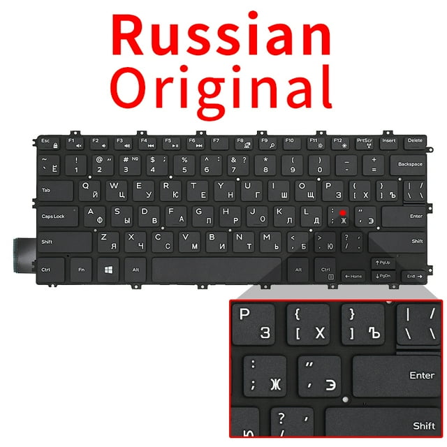 Clavier d'Ordinateur Portable pour Dell Inspiron P92G P93G Latitude 3400 P111G Vostro 5481 5480 P77F Rétroéclairage RU Original
