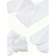thumbnail image 6 of ValueVibe Thigh High Stockings for Women Lace Top Tights with Silicone Band 2-Pack, White, 6 of 6