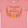 thumbnail image 4 of Inktastic Thankful and Blessed Pumpkin and Fall Leaves Boys or Girls Baby T-Shirt, 4 of 5