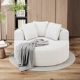 thumbnail image 3 of The Magic Home Togo Floor Sectional Sofa, Beige, 3 of 12