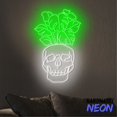 thumbnail image 5 of Handmadetneonsign Monstera Skull Neon Sign, Monstera Plant Led Sign, Plant Lover Wall Decor, Monstera Leaf Art Sign 79265, 5 of 5