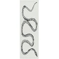 thumbnail image 6 of BoutiqueRugs Theon Contemporary Area Rug - Light Silver, Jet Black - 3'6" x 5'6", 6 of 6