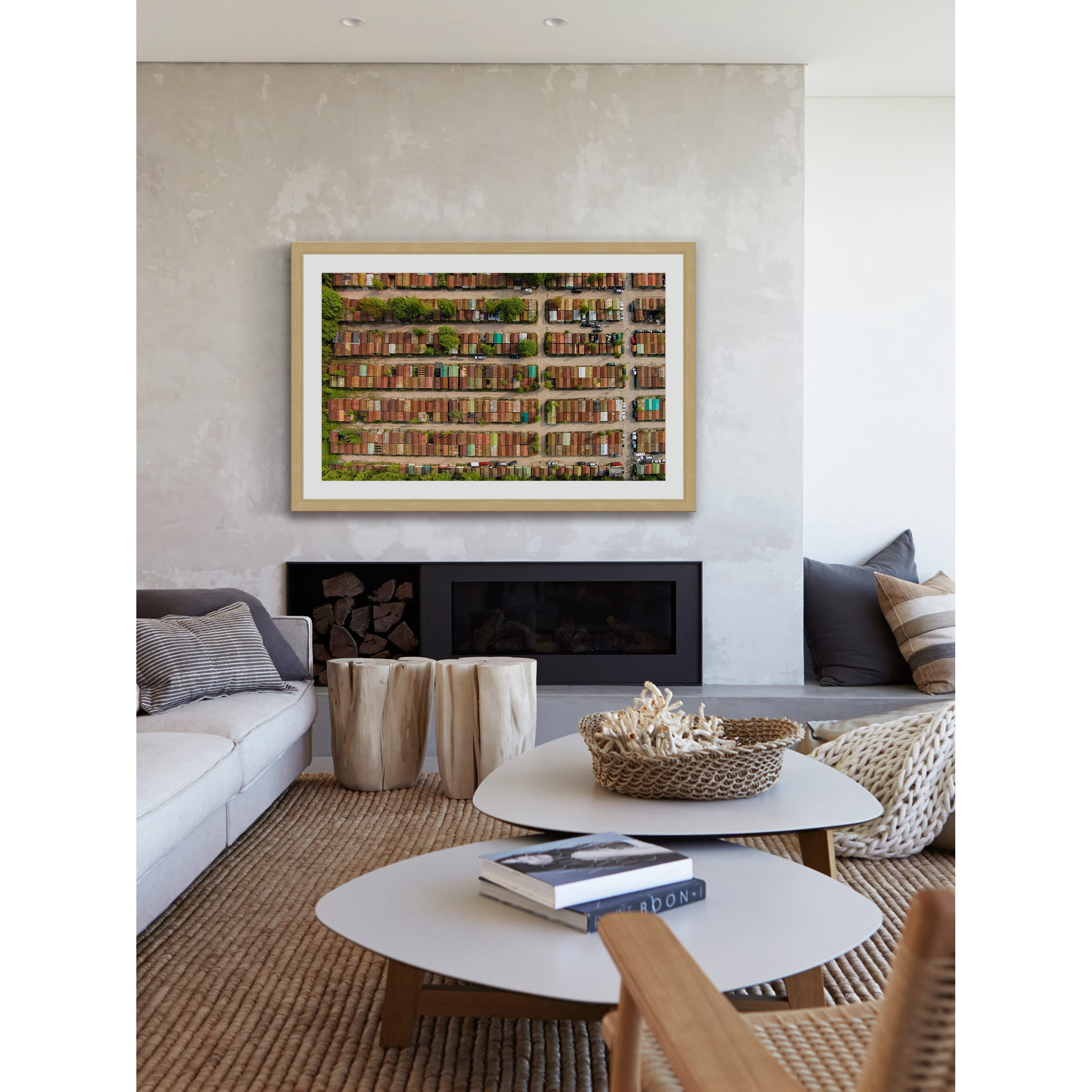 Marmont Hill "Boxcars" by Karolis Janulis Framed Painting Print