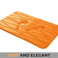 thumbnail image 2 of Yafa Home Fashion Orange Foam Bath Rug Set, 17" X 32" + 20"X 20", Non-Slip (2 Count), 2 of 6