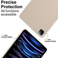 thumbnail image 5 of Allytechgroup iPad Air 13 Inch M2 Case 2024, Ultra Slim Thin Lightweight Soft Silicone Back Shell Bumper Shockproof Protective Case Cover for Apple iPad Air 13 Inch M4 2024, Beige, 5 of 9
